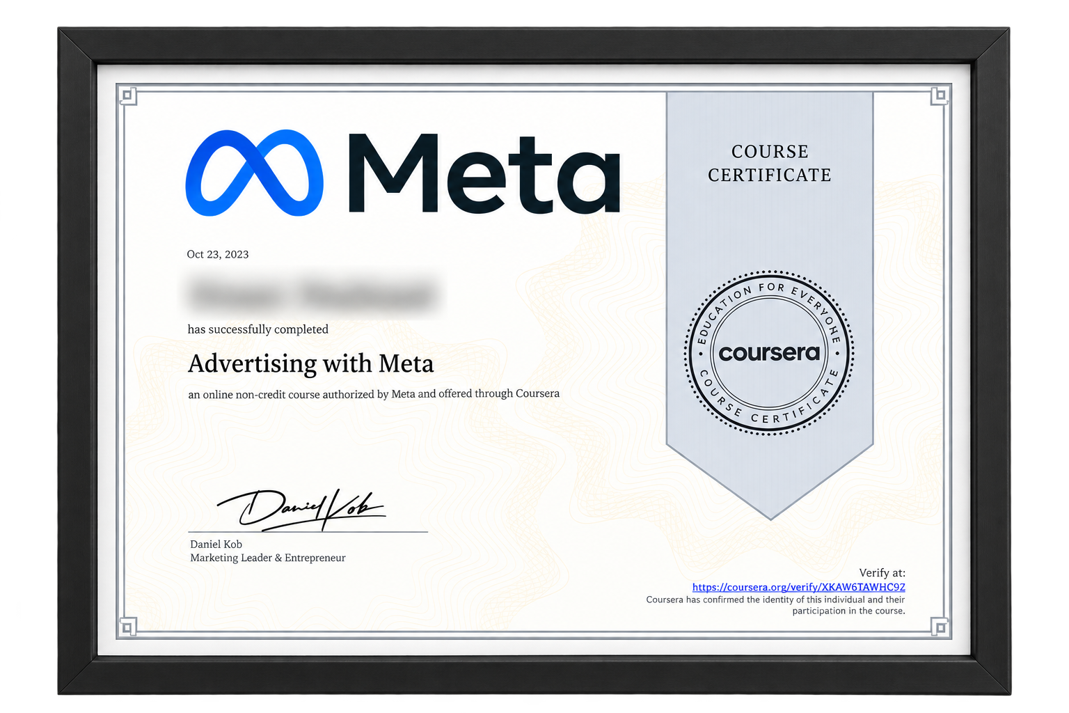 Meta Certification